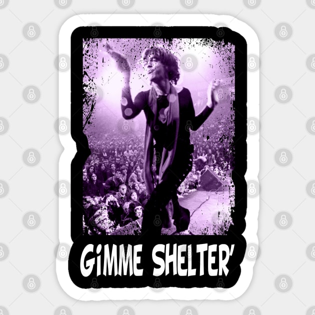 Altamont's Rock Chronicles Gimme Tribute Tee Sticker by TheBlingGroupArt